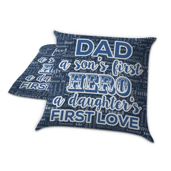 My Father My Hero Decorative Pillow Case - TWO