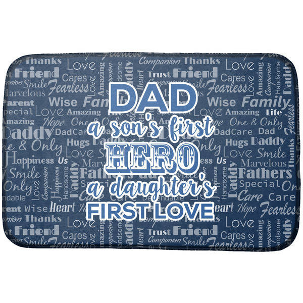 Custom My Father My Hero Dish Drying Mat