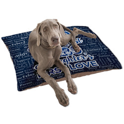 My Father My Hero Dog Bed - Large