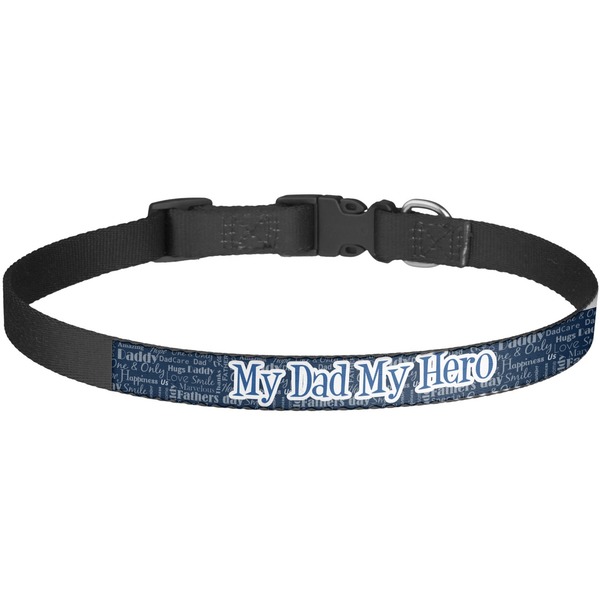 Custom My Father My Hero Dog Collar - Large (Personalized)