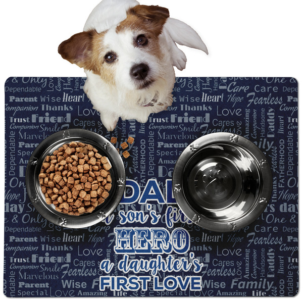 My Father My Hero Dog Food Mat - Medium LIFESTYLE