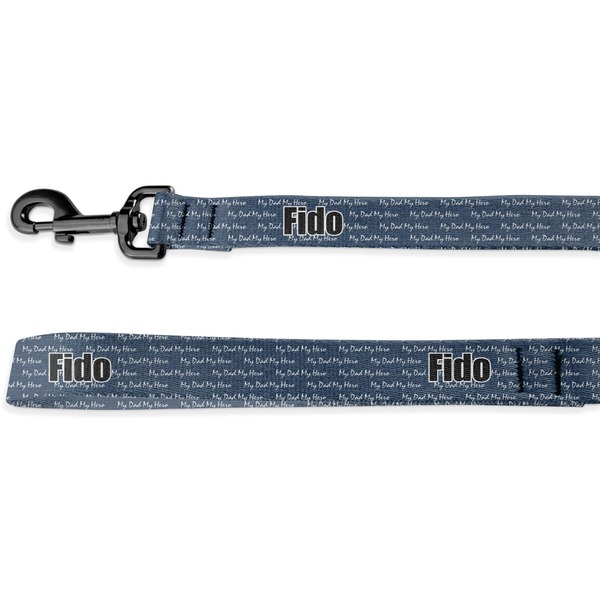 Custom My Father My Hero Deluxe Dog Leash - 4 ft (Personalized)
