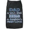 My Father My Hero Black Pet Shirt - XL