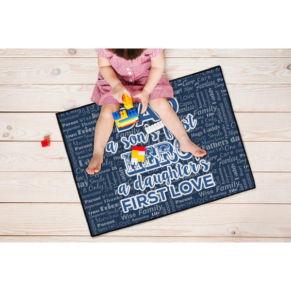 My Father My Hero Door Mats - LIFESTYLE kid