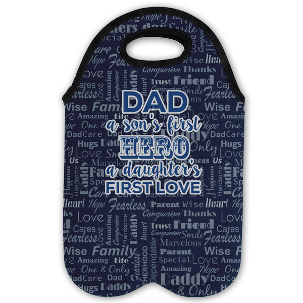 My Father My Hero Double Wine Tote - Flat (new)