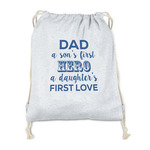 My Father My Hero Drawstring Backpack - Sweatshirt Fleece - Single Sided