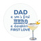 My Father My Hero Drink Topper - Large - Single with Drink