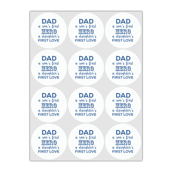 My Father My Hero Drink Topper - Small - Set of 12