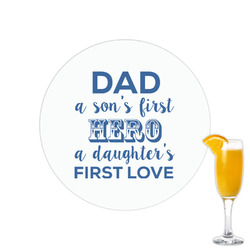 My Father My Hero Printed Drink Topper - 2.15"