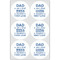 My Father My Hero Drink Topper - XLarge - Set of 6