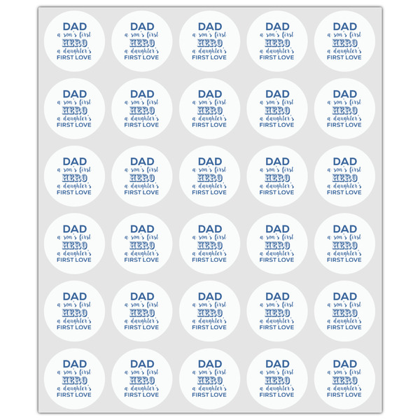 My Father My Hero Drink Topper - XSmall - Set of 30