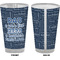 My Father My Hero Pint Glass - Full Color - Front & Back Views