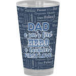 My Father My Hero Pint Glass - Full Color