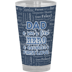 My Father My Hero Pint Glass - Full Color