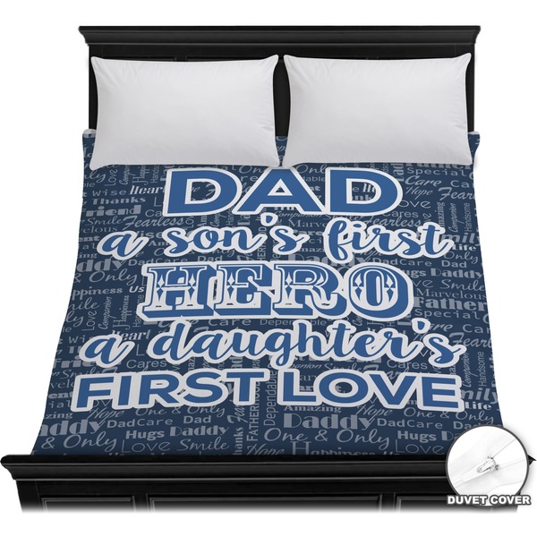 Custom My Father My Hero Duvet Cover - Full / Queen