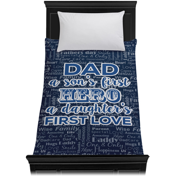 My Father My Hero Duvet Cover - Twin XL - On Bed - No Prop