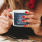 My Father My Hero Espresso Cup - 6oz (Double Shot) LIFESTYLE (Woman hands cropped)