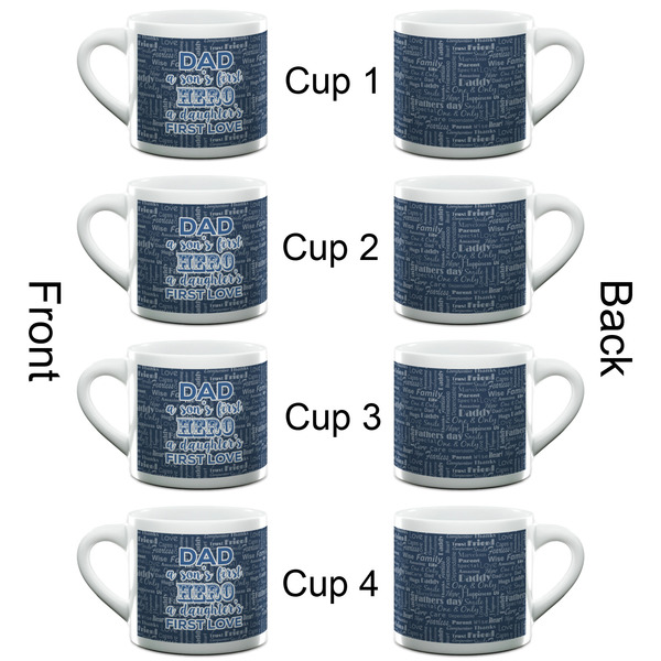 My Father My Hero Espresso Cup - 6oz (Double Shot Set of 4) APPROVAL