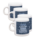 My Father My Hero Single Shot Espresso Cups - Set of 4