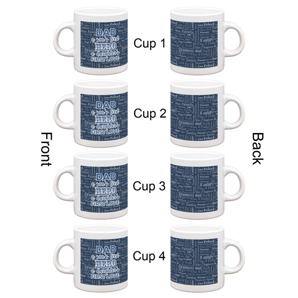 My Father My Hero Espresso Cup Set of 4 - Apvl