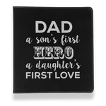 My Father My Hero Leather Binder - 1" - Black