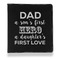 My Father My Hero Leather Binder - 1" - Black - Front View
