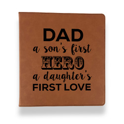 My Father My Hero Leather Binder - 1" - Rawhide