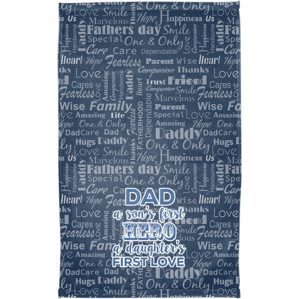 My Father My Hero Finger Tip Towel - Full View