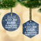 My Father My Hero Frosted Glass Ornament - MAIN PARENT