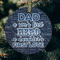 My Father My Hero Frosted Glass Ornament - Round (Lifestyle)