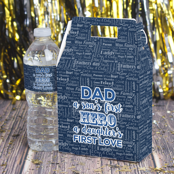 My Father My Hero Gable Favor Box - In Context
