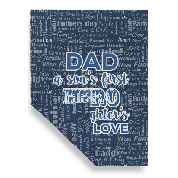 My Father My Hero Garden Flags - Large - Double Sided - FRONT FOLDED