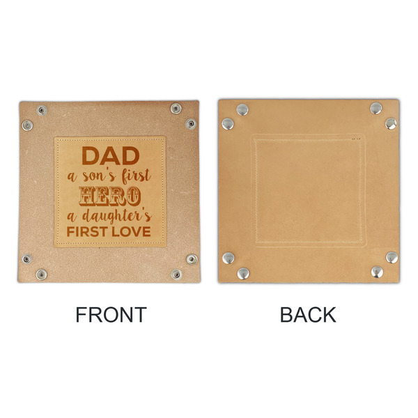 My Father My Hero Genuine Leather Valet Trays - APPROVAL