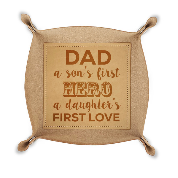Custom My Father My Hero Genuine Leather Dice Tray