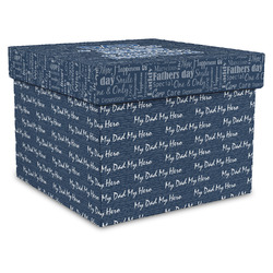 My Father My Hero Gift Box with Lid - Canvas Wrapped - X-Large