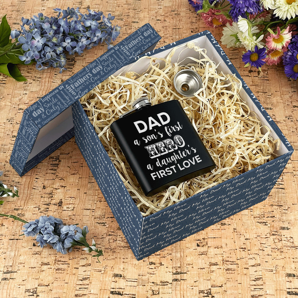 My Father My Hero Gift Boxes with Lid - Canvas Wrapped - X-Large - In Context