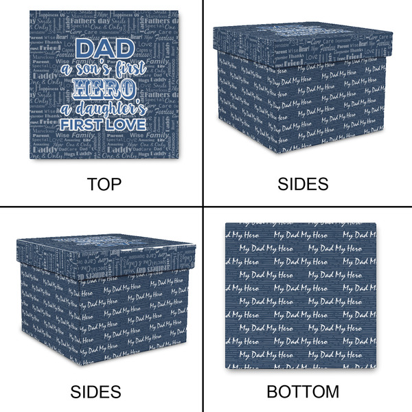 My Father My Hero Gift Boxes with Lid - Canvas Wrapped - XX-Large - Approval