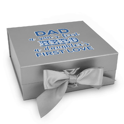 My Father My Hero Gift Box with Magnetic Lid - Silver