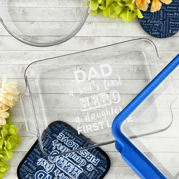 My Father My Hero Glass Baking Dish - LIFESTYLE (13x9)