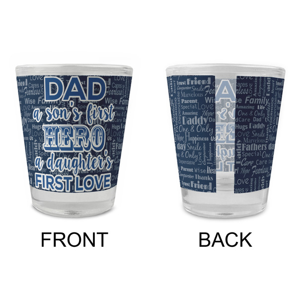 My Father My Hero Glass Shot Glass - Standard - APPROVAL