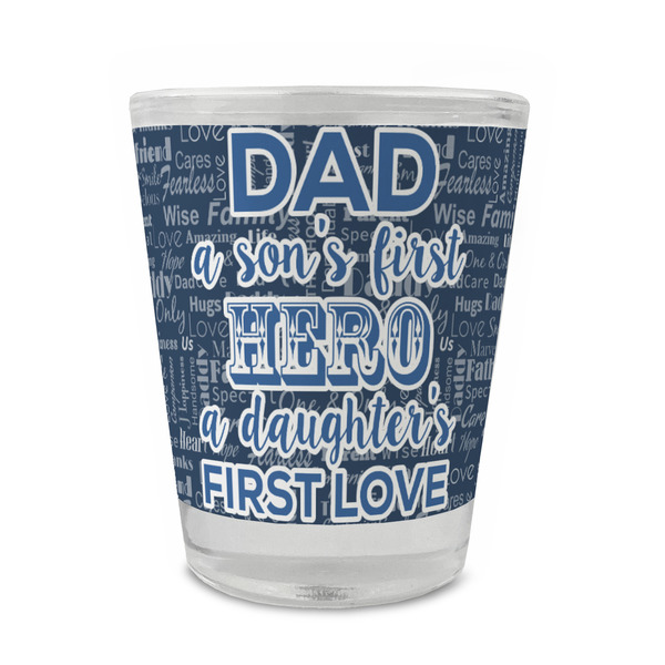 My Father My Hero Glass Shot Glass - Standard - FRONT
