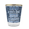 My Father My Hero Glass Shot Glass - 1.5 oz - with Gold Rim - Set of 4