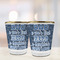 My Father My Hero Glass Shot Glass - with gold rim - LIFESTYLE