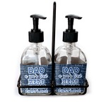 My Father My Hero Glass Soap & Lotion Bottle Set