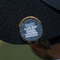 My Father My Hero Golf Ball Marker Hat Clip - Gold - On Hat