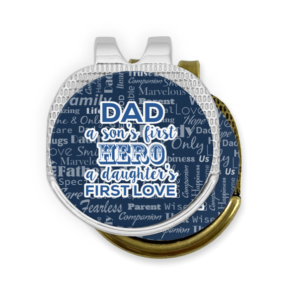 My Father My Hero Golf Ball Marker Hat Clip - PARENT/MAIN
