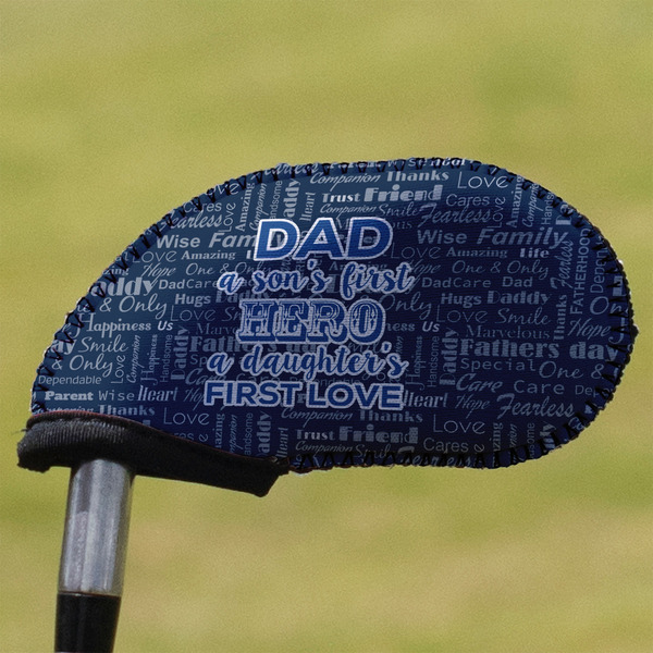 Custom My Father My Hero Golf Club Iron Cover