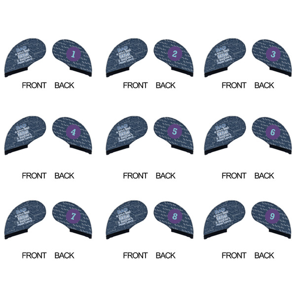 My Father My Hero Golf Club Covers - APPROVAL (set of 9)