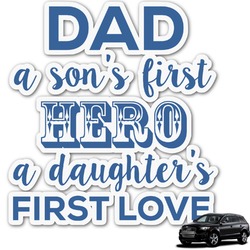 My Father My Hero Graphic Car Decal (Personalized)