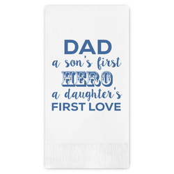 My Father My Hero Guest Napkins - Full Color - Embossed Edge